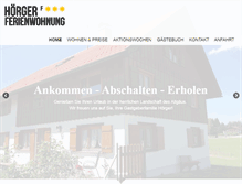 Tablet Screenshot of ferienwohnung-hoerger.de